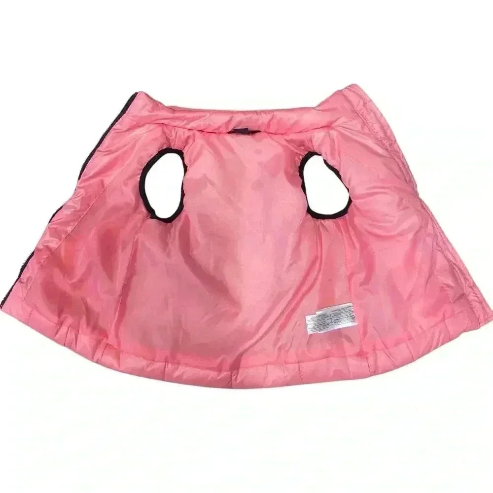 Tommy Hilfiger Puffer Vest in Pink Carnation/ Navy Size 24 Months With Pockets - Picture 3 of 9